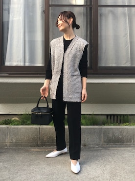 「LAROUTE（ラルート）のアイテム」を使った、hoho𓆸さん（レディース・154cm）の春コーディネート