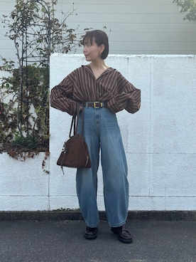 hoho𓆸さん（レディース・154cm・40代）の秋コーディネート