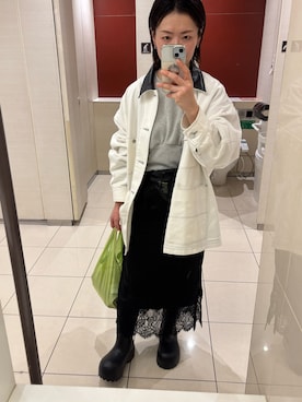 「chuclla（チュクラ）のアイテム」を使った、hoho𓆸さん（レディース・154cm）の冬コーディネート