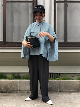 「LAROUTE（ラルート）のアイテム」を使った、hoho𓆸さん（レディース・154cm）の春コーディネート