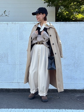 「アイテム（その他シューズ）」を使った、hoho𓆸さん（レディース・154cm・40代）の秋コーディネート