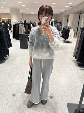 「アイテム（スウェットパンツ）」を使った、hoho𓆸さん（レディース・154cm・40代）の秋コーディネート