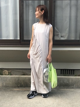 「アイテム（ワンピース/ドレス）」を使った、hoho𓆸さん（レディース・154cm・40代）の夏コーディネート