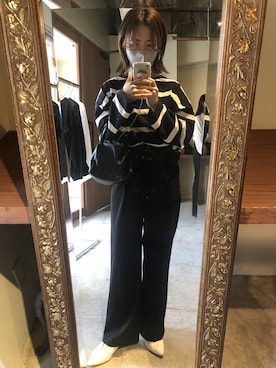 「LAROUTE（ラルート）のアイテム」を使った、hoho𓆸さん（レディース・154cm）の春コーディネート