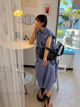 「アイテム（バッグ）」を使った、hoho𓆸さん（レディース・154cm・40代）の夏コーディネート