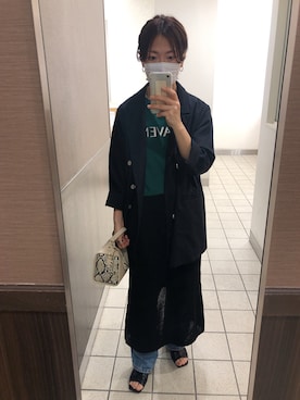 「アイテム（ブルゾン）」を使った、hoho𓆸さん（レディース・154cm・40代）の春コーディネート