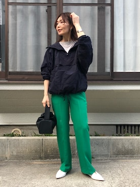 「LAROUTE（ラルート）のアイテム」を使った、hoho𓆸さん（レディース・154cm）の春コーディネート