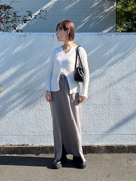 「アイテム（ショーツ）」を使った、hoho𓆸さん（レディース・154cm）の秋コーディネート