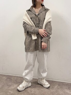 「NOFALL（ノーフォール）のアイテム」を使った、𝙣𝙖𝙩𝙨𝙪𝙘𝙤さん（レディース・158cm）の春コーディネート