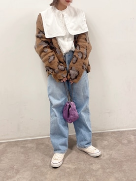 「タックイン」｜𝙣𝙖𝙩𝙨𝙪𝙘𝙤さん（レディース・158cm）の冬コーディネート