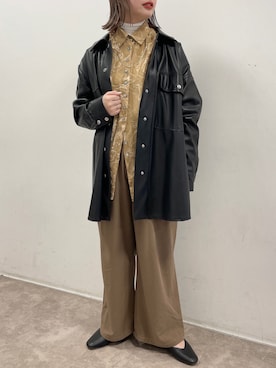 「sango（sango）のアイテム（パンプス）」を使った、𝙣𝙖𝙩𝙨𝙪𝙘𝙤さん（レディース・158cm）の冬コーディネート