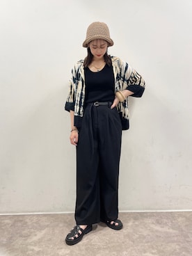 「NOFALL（ノーフォール）のアイテム」を使った、𝙣𝙖𝙩𝙨𝙪𝙘𝙤さん（レディース・158cm）の夏コーディネート