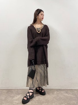 「NOFALL（ノーフォール）のアイテム」を使った、𝙣𝙖𝙩𝙨𝙪𝙘𝙤さん（レディース・158cm）の夏コーディネート