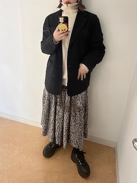 「NOFALL（ノーフォール）のアイテム」を使った、𝙣𝙖𝙩𝙨𝙪𝙘𝙤さん（レディース・158cm）の冬コーディネート