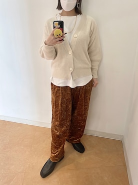 「sango（sango）のアイテム」を使った、𝙣𝙖𝙩𝙨𝙪𝙘𝙤さん（レディース・158cm）の冬コーディネート