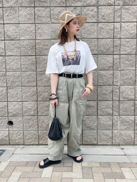 「sango（sango）のアイテム」を使った、𝙣𝙖𝙩𝙨𝙪𝙘𝙤さん（レディース・158cm）の夏コーディネート