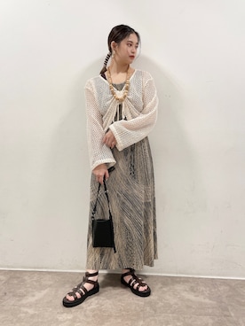 「NOFALL（ノーフォール）のアイテム」を使った、𝙣𝙖𝙩𝙨𝙪𝙘𝙤さん（レディース・158cm）の夏コーディネート