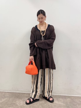 「NOFALL（ノーフォール）のアイテム」を使った、𝙣𝙖𝙩𝙨𝙪𝙘𝙤さん（レディース・158cm）の夏コーディネート