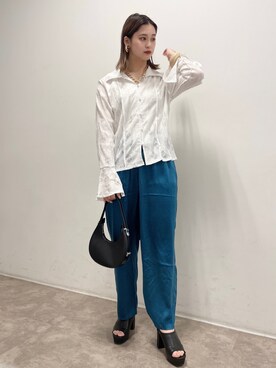 「NOFALL（ノーフォール）のアイテム」を使った、𝙣𝙖𝙩𝙨𝙪𝙘𝙤さん（レディース・158cm）の春コーディネート