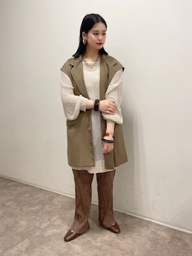 「しまむら（シマムラ）のアイテム」を使った、𝙣𝙖𝙩𝙨𝙪𝙘𝙤さん（レディース・158cm）の春コーディネート