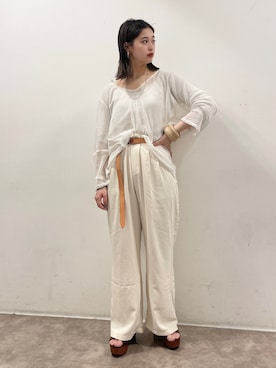 「NOFALL（ノーフォール）のアイテム」を使った、𝙣𝙖𝙩𝙨𝙪𝙘𝙤さん（レディース・158cm）の春コーディネート