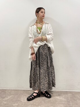 「NOFALL（ノーフォール）のアイテム」を使った、𝙣𝙖𝙩𝙨𝙪𝙘𝙤さん（レディース・158cm）の夏コーディネート