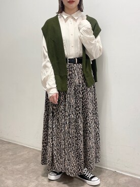 「NOFALL（ノーフォール）のアイテム」を使った、𝙣𝙖𝙩𝙨𝙪𝙘𝙤さん（レディース・158cm）の春コーディネート