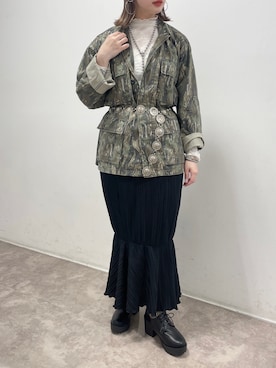 「NOFALL（ノーフォール）のアイテム」を使った、𝙣𝙖𝙩𝙨𝙪𝙘𝙤さん（レディース・158cm）の春コーディネート