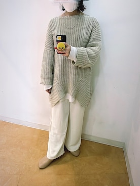 「NOFALL（ノーフォール）のアイテム」を使った、𝙣𝙖𝙩𝙨𝙪𝙘𝙤さん（レディース・158cm）の冬コーディネート