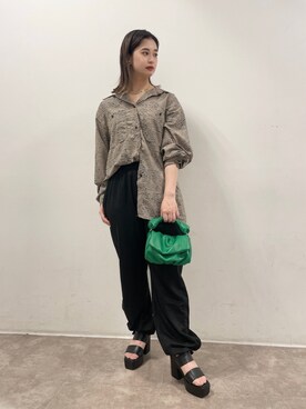 「NOFALL（ノーフォール）のアイテム」を使った、𝙣𝙖𝙩𝙨𝙪𝙘𝙤さん（レディース・158cm）の夏コーディネート