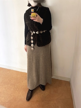 𝙣𝙖𝙩𝙨𝙪𝙘𝙤さん（レディース・158cm）の冬コーディネート