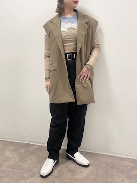 「タックイン」｜𝙣𝙖𝙩𝙨𝙪𝙘𝙤さん（レディース・158cm）の冬コーディネート