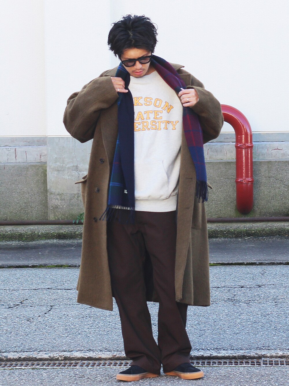 チェスターコートを使った「DENHAM」の人気ファッションコーディネート