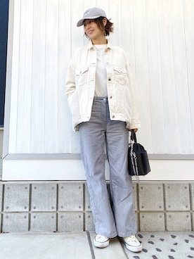 「アイテム（キャップ）」を使った、YYYYYSさん（レディース・165cm・40代）の秋コーディネート