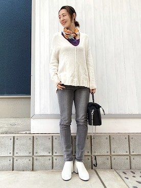 「あったかパンツ」｜YYYYYSさん（レディース・165cm）の冬コーディネート