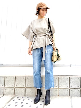 「Acne Studios（アクネストゥディオズ）のアイテム（ブーツ）」を使った、YYYYYSさん（レディース・165cm）の冬コーディネート