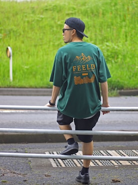 「Leyline（レイライン）のアイテム（キャップ）」を使った、halさん（メンズ・175cm）の春コーディネート