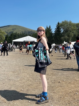 「アイテム（ボディバッグ/ウエストポーチ）」を使った、ぽさん（レディース・152cm）の秋コーディネート
