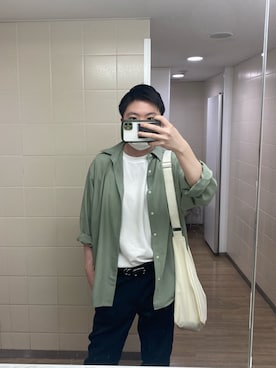 「AZUL by moussy（アズールバイマウジー）のアイテム」を使った、チャイさん（メンズ・173cm）の春コーディネート