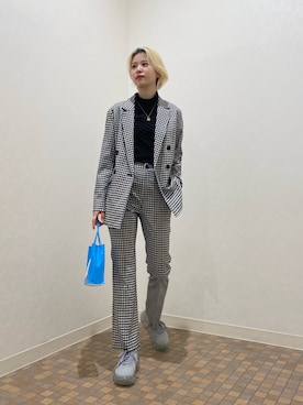 「チョコ色に染まれ」｜「アイテム（アクセサリー）」を使った、HALHIさん（レディース・161cm）の冬コーディネート