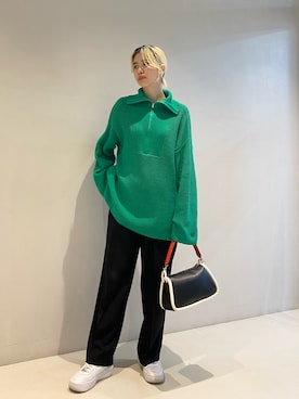 「B:MING by BEAMS（ビーミングバイビームス）のアイテム」を使った、HALHIさん（レディース・161cm）の冬コーディネート