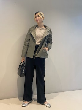 「アイテム（マウンテンパーカー）」を使った、HALHIさん（レディース・161cm）の冬コーディネート