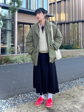 「アイテム（ワンピース/ドレス）」を使った、ハヤシ　アンナさん（レディース・171cm）の冬コーディネート