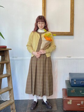 ワンピースを使った メガネ女子 の人気ファッションコーディネート 身長 171cm 180cm Wear