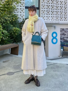 「FREE'S MART（フリーズマート）のアイテム（ジャケット/アウター）」を使った、ハヤシ　アンナさん（レディース・171cm）の冬コーディネート