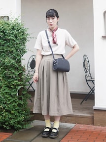 「ロングスカート」｜ハヤシ　アンナさん（レディース・171cm）の秋コーディネート