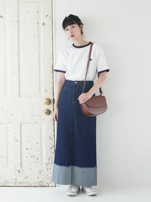 ロールアップデニムロングスカート ロールアップデニムスカート/ セレクトリベリー – SELECT LEVERY
