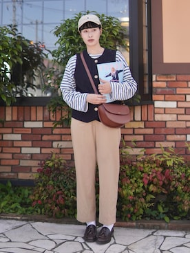 「BONLECILL（ボンルシール）のアイテム」を使った、ハヤシ　アンナさん（レディース・171cm）の春コーディネート