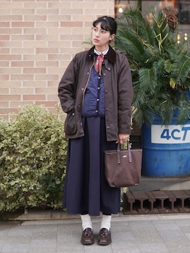 「アイテム（セットアップ）」を使った、ハヤシ　アンナさん（レディース・171cm）の冬コーディネート