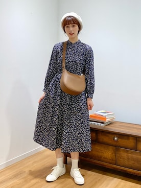 「UNIQLO（ユニクロ）のアイテム（ワンピース/ドレス）」を使った、ハヤシ　アンナさん（レディース・171cm）の夏コーディネート
